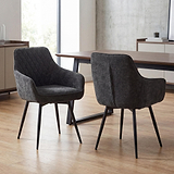 Leigh Dining Chair Charcoal from Roseland Furniture