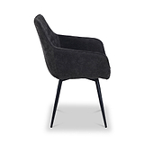 Leigh Dining Chair Charcoal from Roseland Furniture