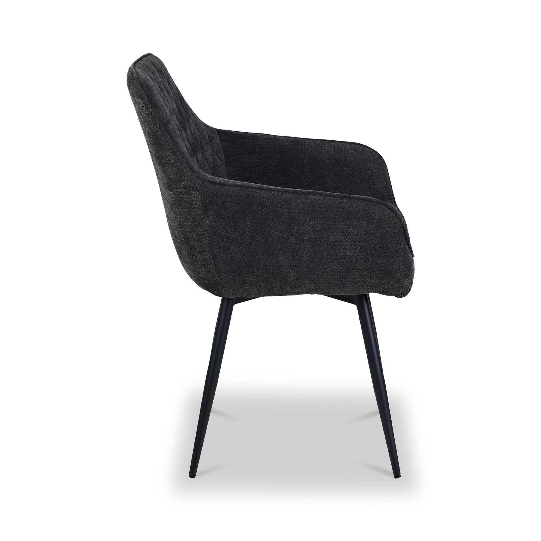 Leigh Dining Chair Charcoal from Roseland Furniture