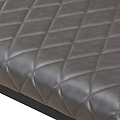 Brando Faux Leather Dining Bench Grey from Roseland Furniture