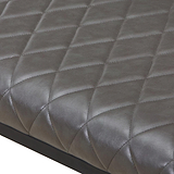 Brando Faux Leather Dining Bench Grey from Roseland Furniture