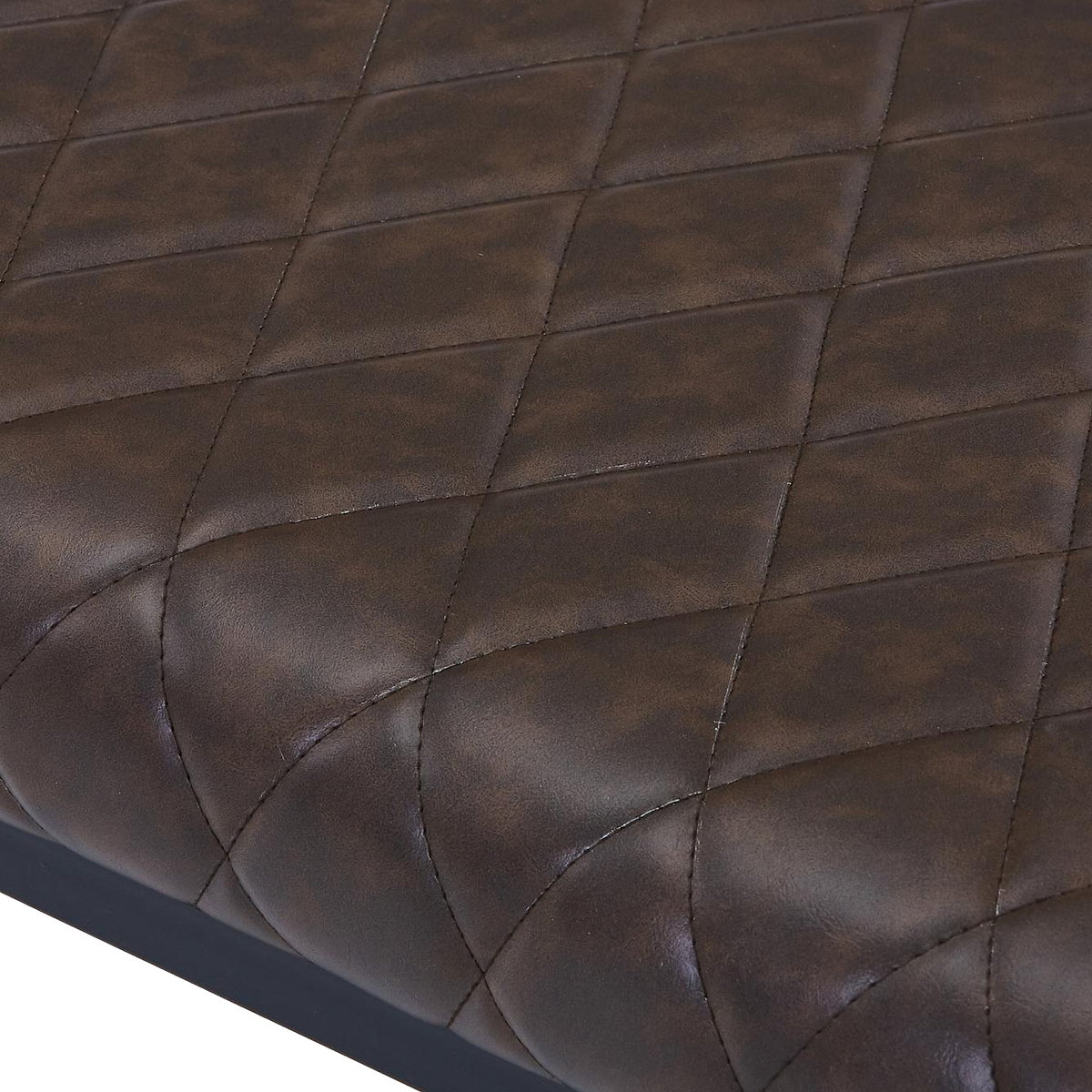 Brando Faux Leather Dining Bench Brown from Roseland Furniture