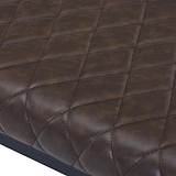 Brando Faux Leather Dining Bench Brown from Roseland Furniture