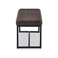 Brando Faux Leather Dining Bench Brown from Roseland Furniture