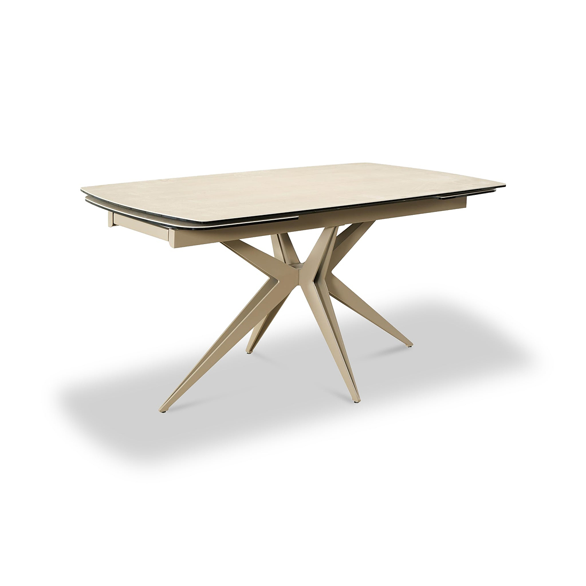 Ash 160 240cm Extending Travertine Dining Table from Roseland Furniture