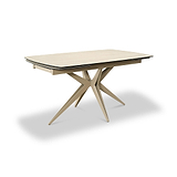 Ash 160 240cm Extending Travertine Dining Table from Roseland Furniture