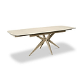 Ash 160 240cm Extending Travertine Dining Table from Roseland Furniture