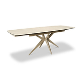 Ash 160 240cm Extending Travertine Dining Table from Roseland Furniture