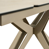 Ash 160 240cm Extending Travertine Dining Table from Roseland Furniture