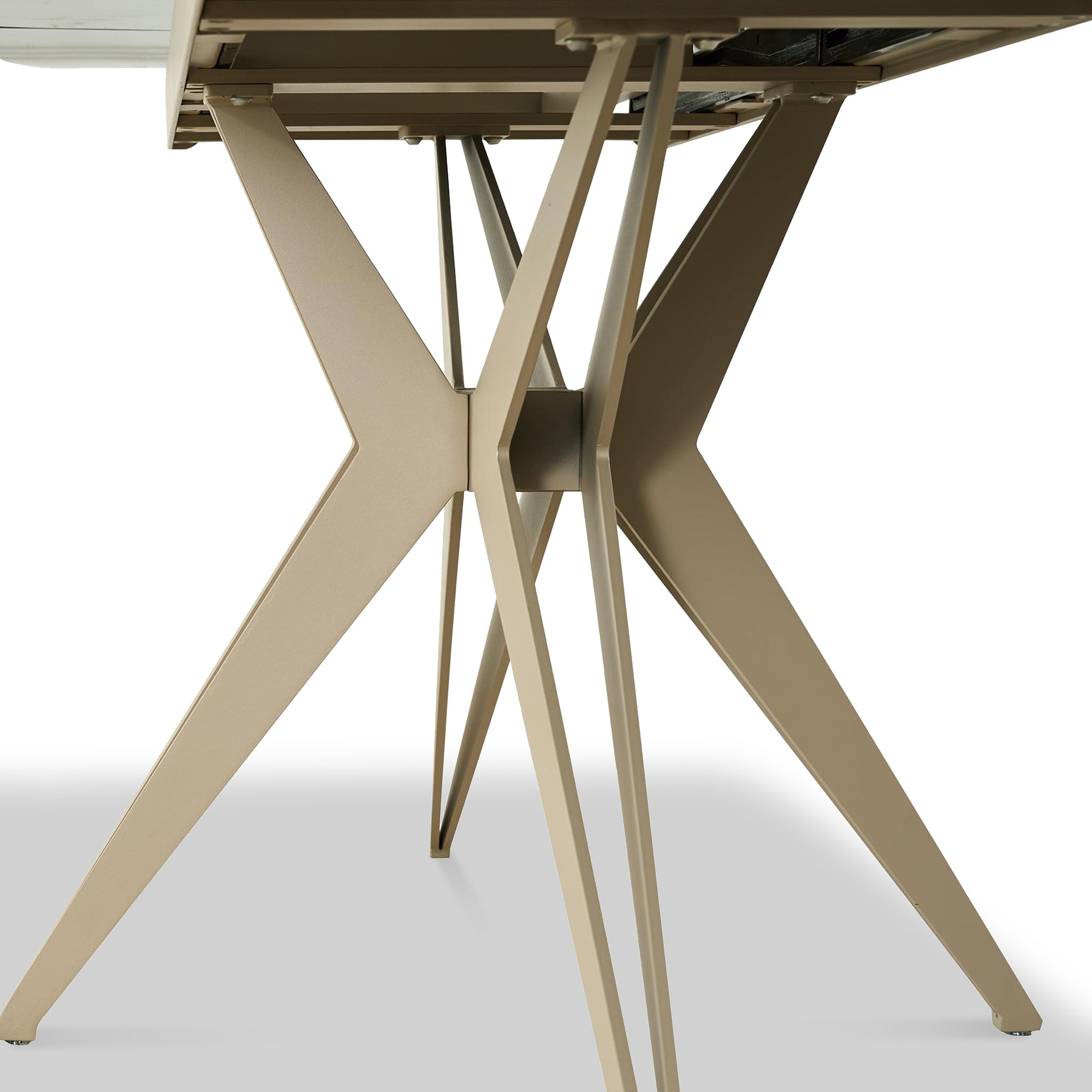 Ash 160 240cm Extending Travertine Dining Table from Roseland Furniture