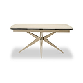 Ash 160 240cm Extending Travertine Dining Table from Roseland Furniture