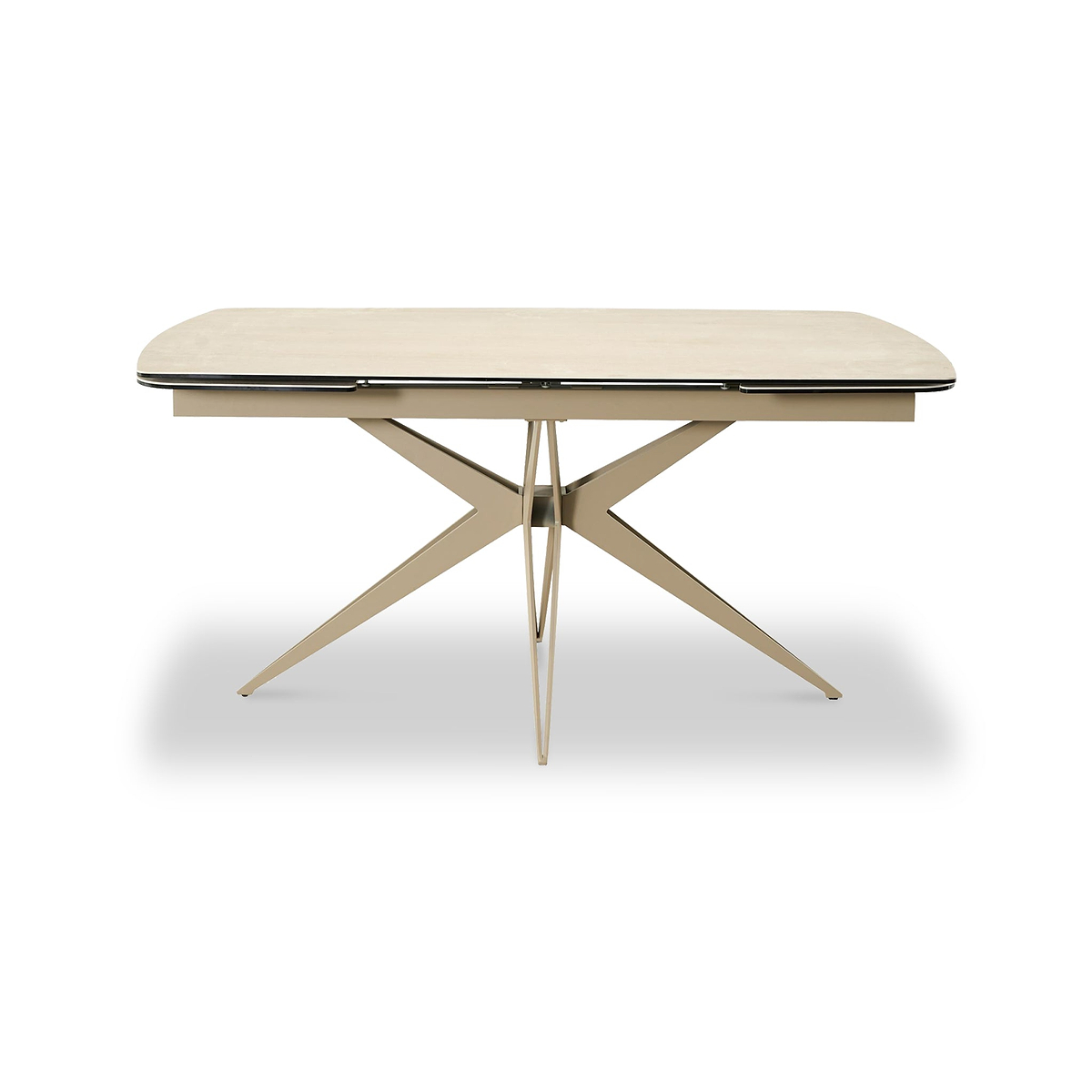 Ash 160 240cm Extending Travertine Dining Table from Roseland Furniture