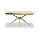Ash 160 240cm Extending Travertine Dining Table from Roseland Furniture