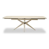 Ash 160 240cm Extending Travertine Dining Table from Roseland Furniture
