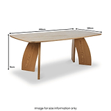 Stratos 200cm Dining Table from Roseland Furniture
