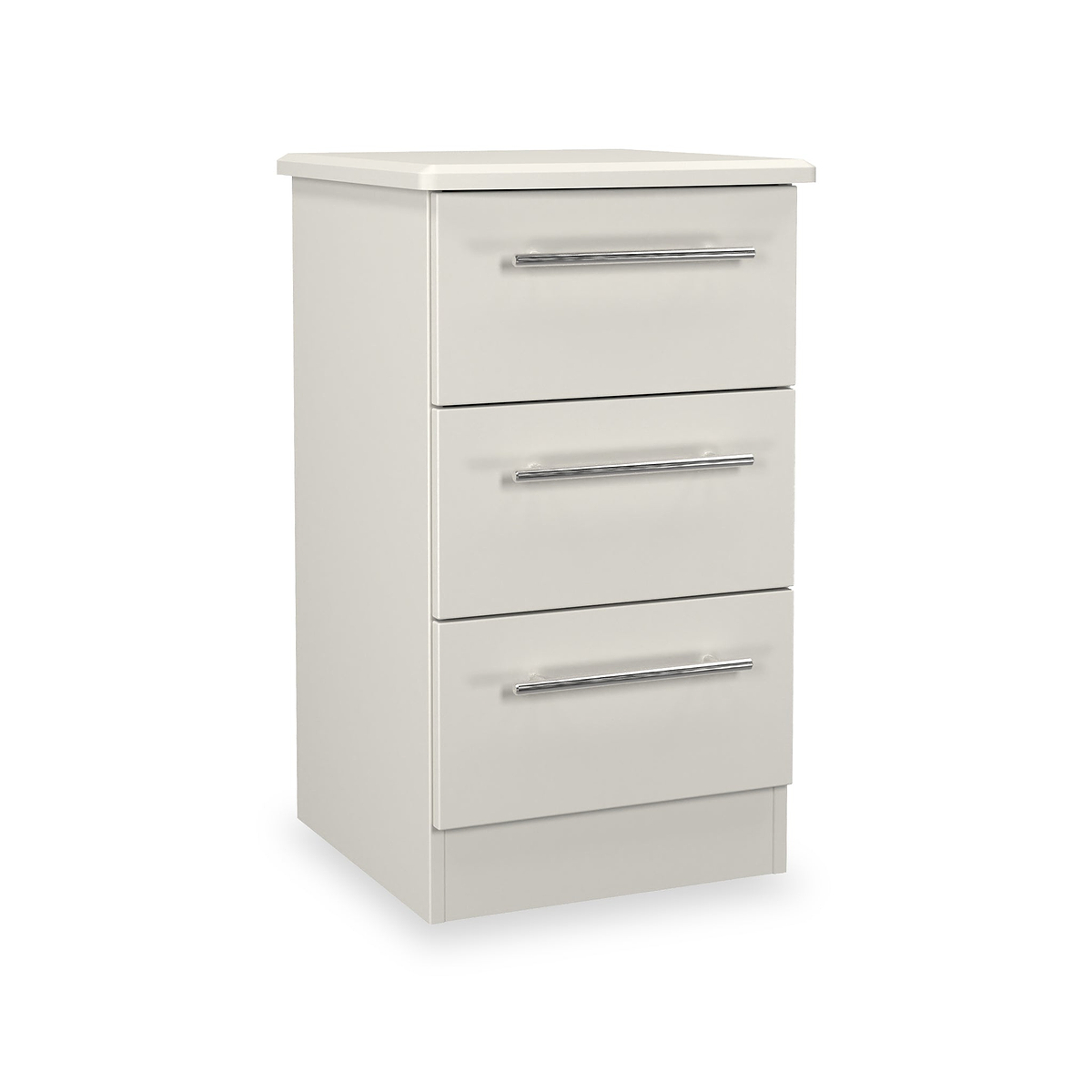 Bramwell 3 Drawer Bedside Grey from Roseland Furniture