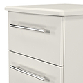 Bramwell 3 Drawer Bedside Grey from Roseland Furniture