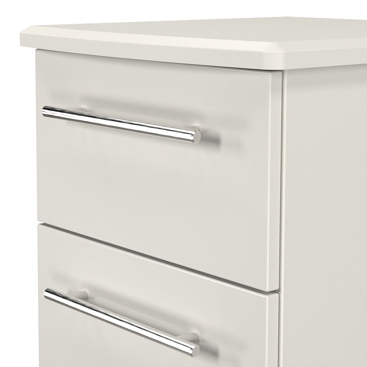 Bramwell 3 Drawer Bedside Grey from Roseland Furniture