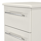 Bramwell 3 Drawer Bedside Grey from Roseland Furniture