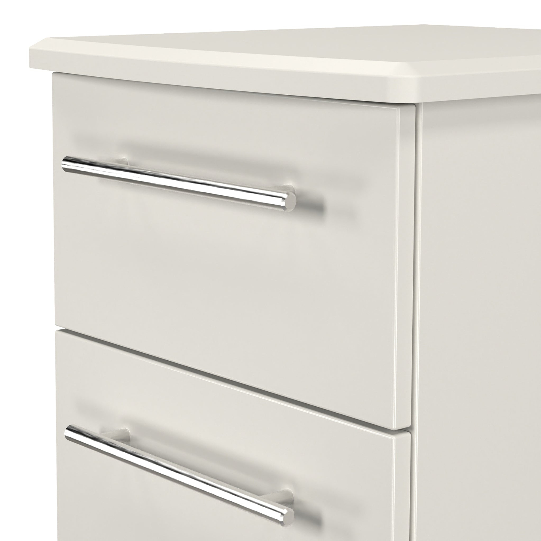 Bramwell 3 Drawer Bedside Grey from Roseland Furniture