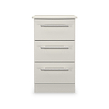 Bramwell 3 Drawer Bedside Grey from Roseland Furniture