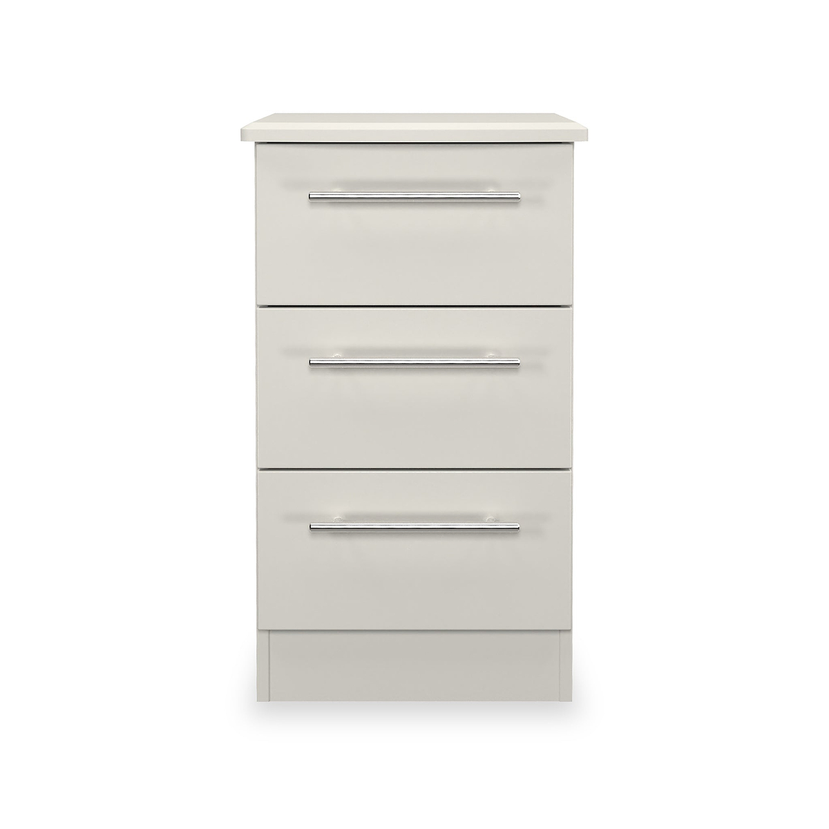 Bramwell 3 Drawer Bedside Grey from Roseland Furniture