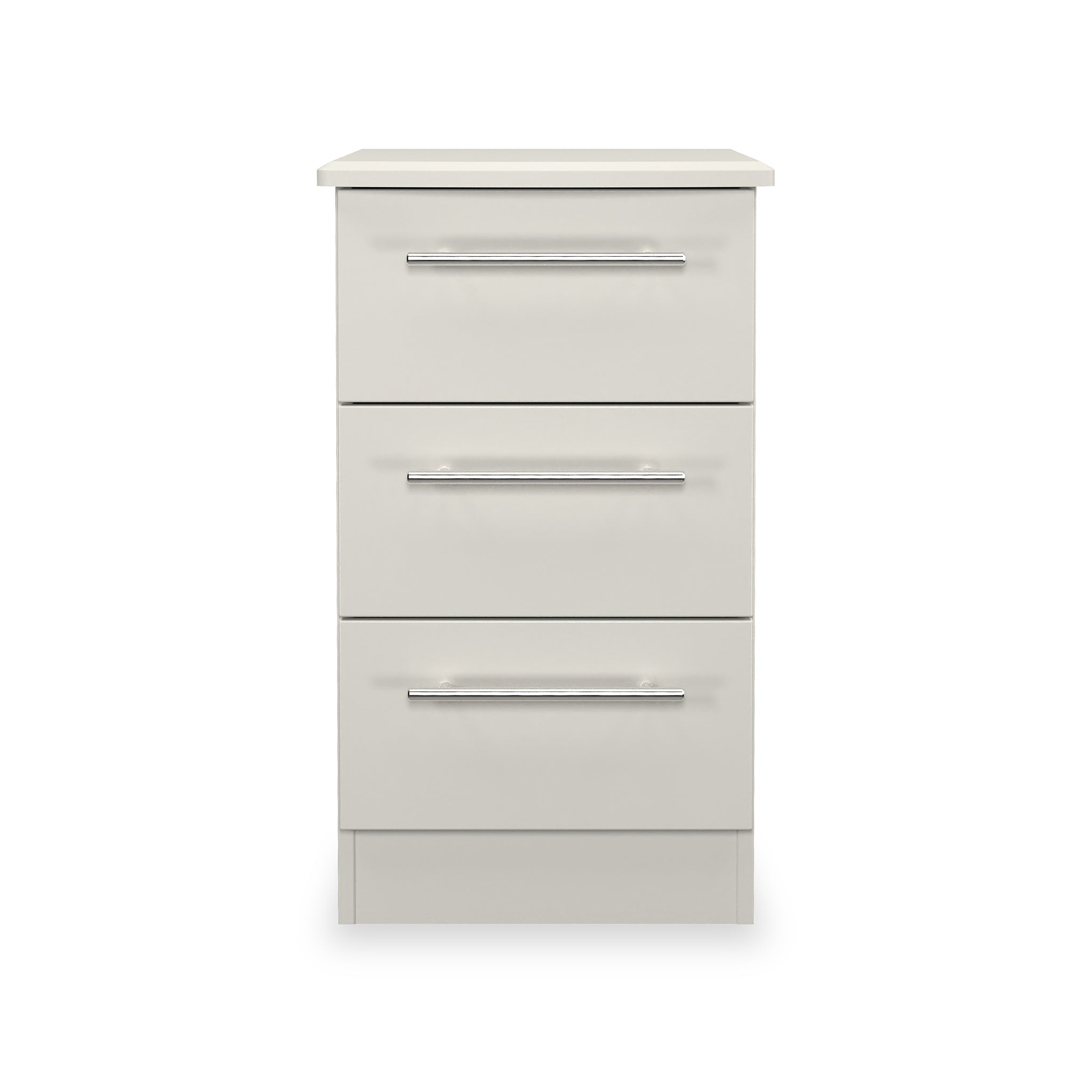 Bramwell 3 Drawer Bedside Grey from Roseland Furniture