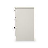 Bramwell 3 Drawer Bedside Grey from Roseland Furniture