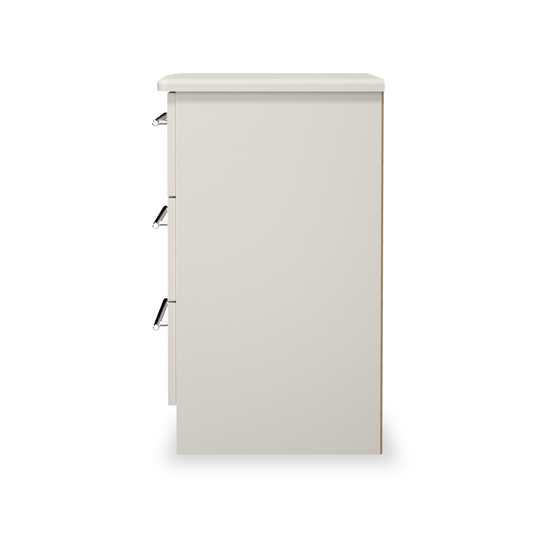 Bramwell 3 Drawer Bedside Grey from Roseland Furniture