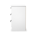 Bramwell 3 Drawer Bedside White  from Roseland Furniture