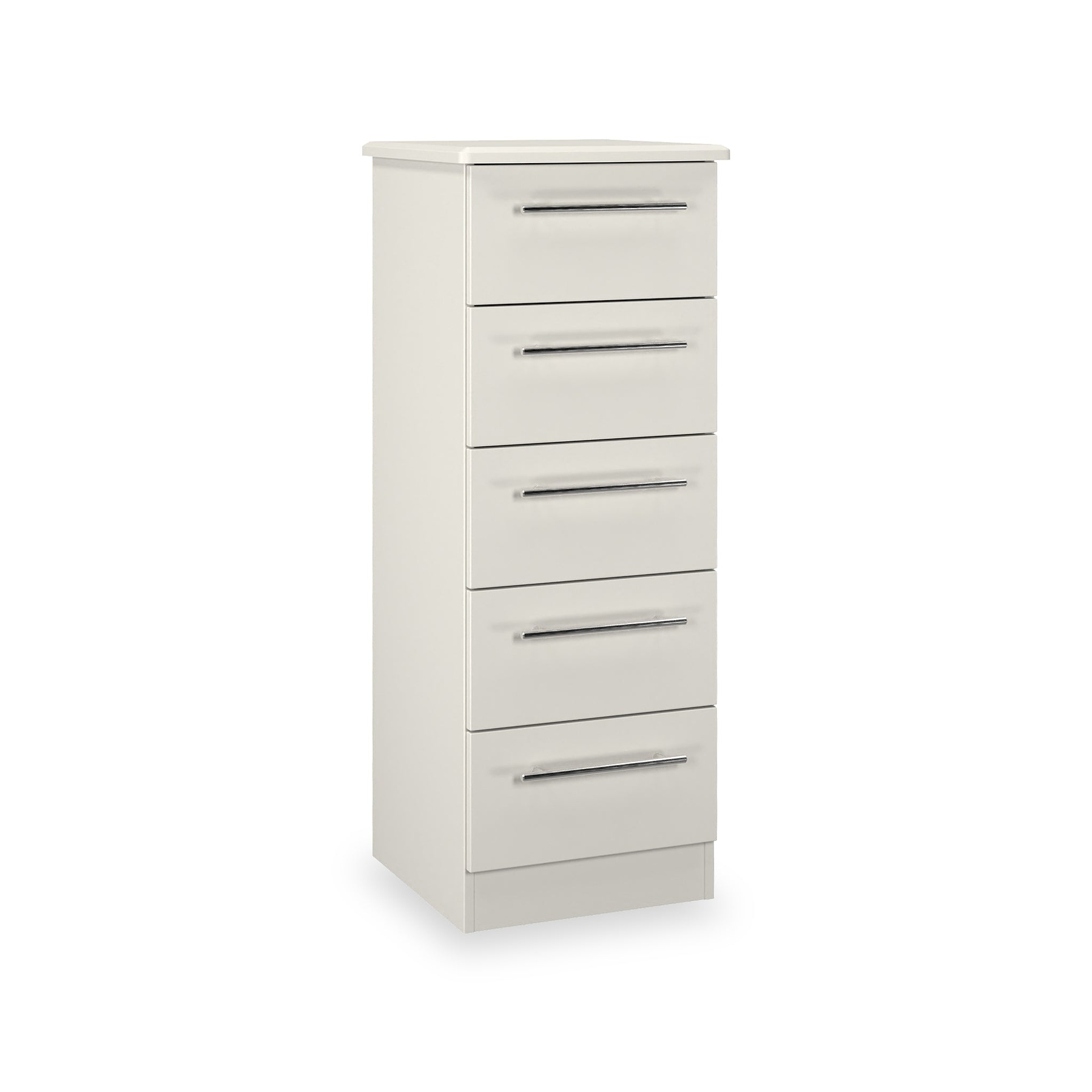 Bramwell 5 Drawer Tallboy Grey from Roseland Furniture
