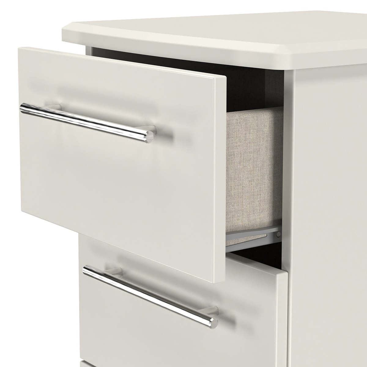 Bramwell 5 Drawer Tallboy Grey from Roseland Furniture