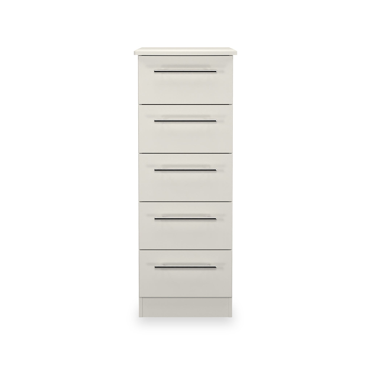 Bramwell 5 Drawer Tallboy Grey from Roseland Furniture