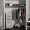 Bramwell 5 Drawer Tallboy Grey from Roseland Furniture
