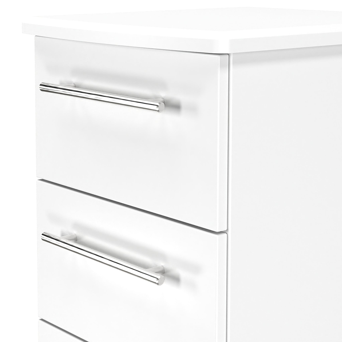 Bramwell 5 Drawer Tallboy White from Roseland Furniture