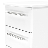 Bramwell 5 Drawer Tallboy White from Roseland Furniture