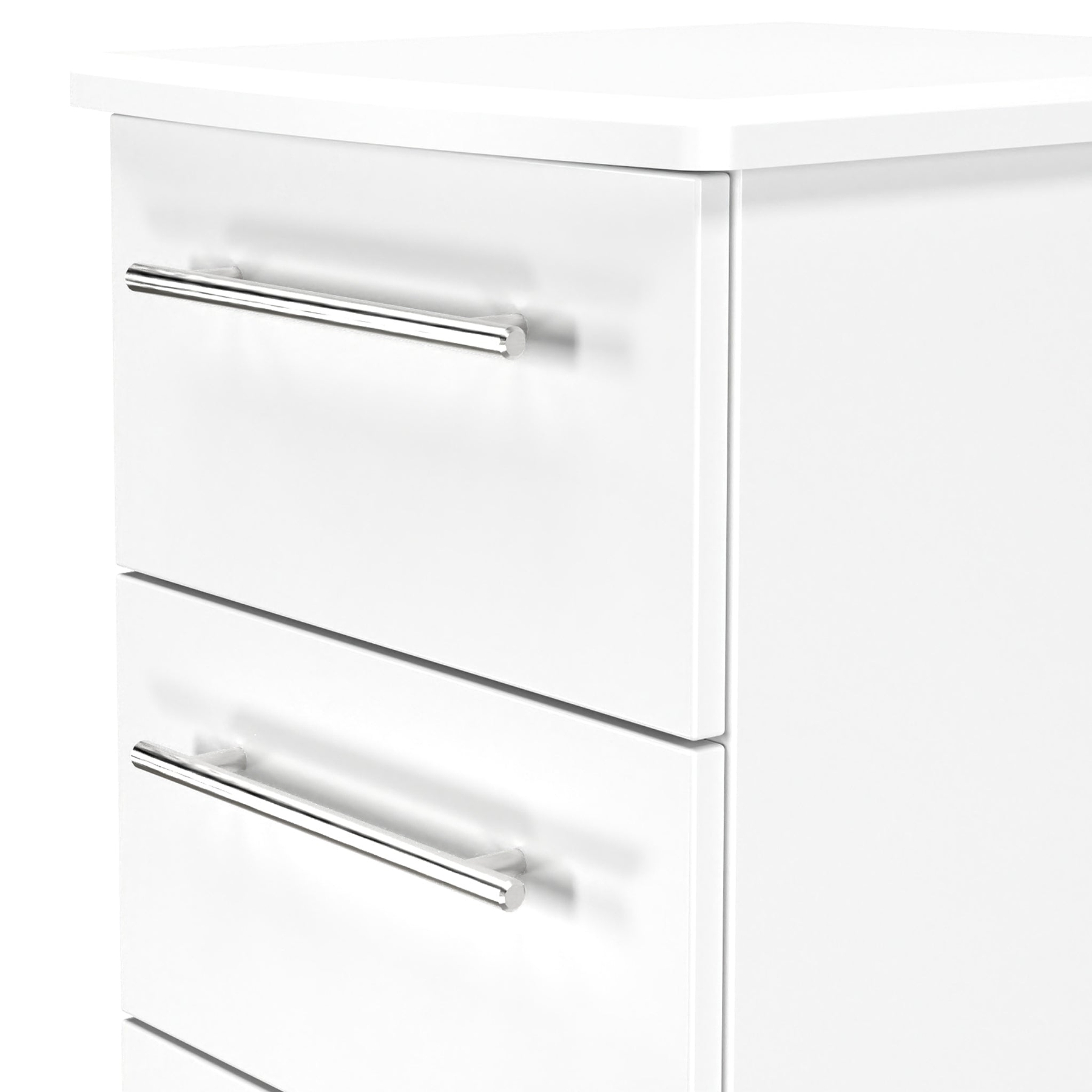 Bramwell 5 Drawer Tallboy White from Roseland Furniture