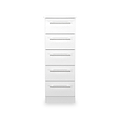 Bramwell 5 Drawer Tallboy White from Roseland Furniture