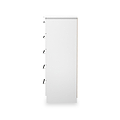 Bramwell 5 Drawer Tallboy White from Roseland Furniture