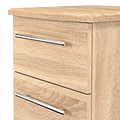 Bramwell 2 Drawer Bedside Oak from Roseland Furniture