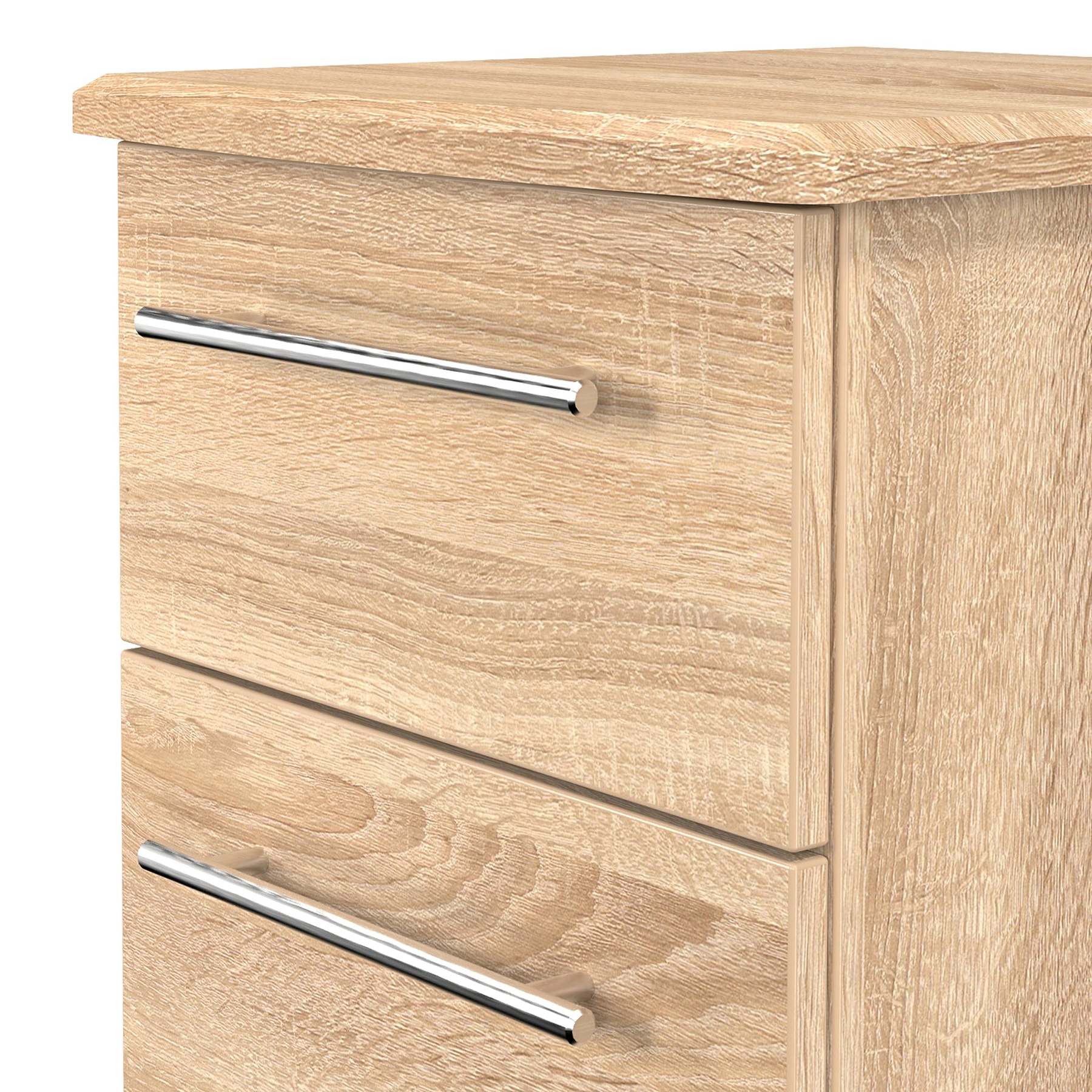 Bramwell 2 Drawer Bedside Oak from Roseland Furniture