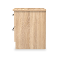 Bramwell 2 Drawer Bedside Oak from Roseland Furniture