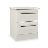 Bramwell 2 Drawer Bedside Grey from Roseland Furniture