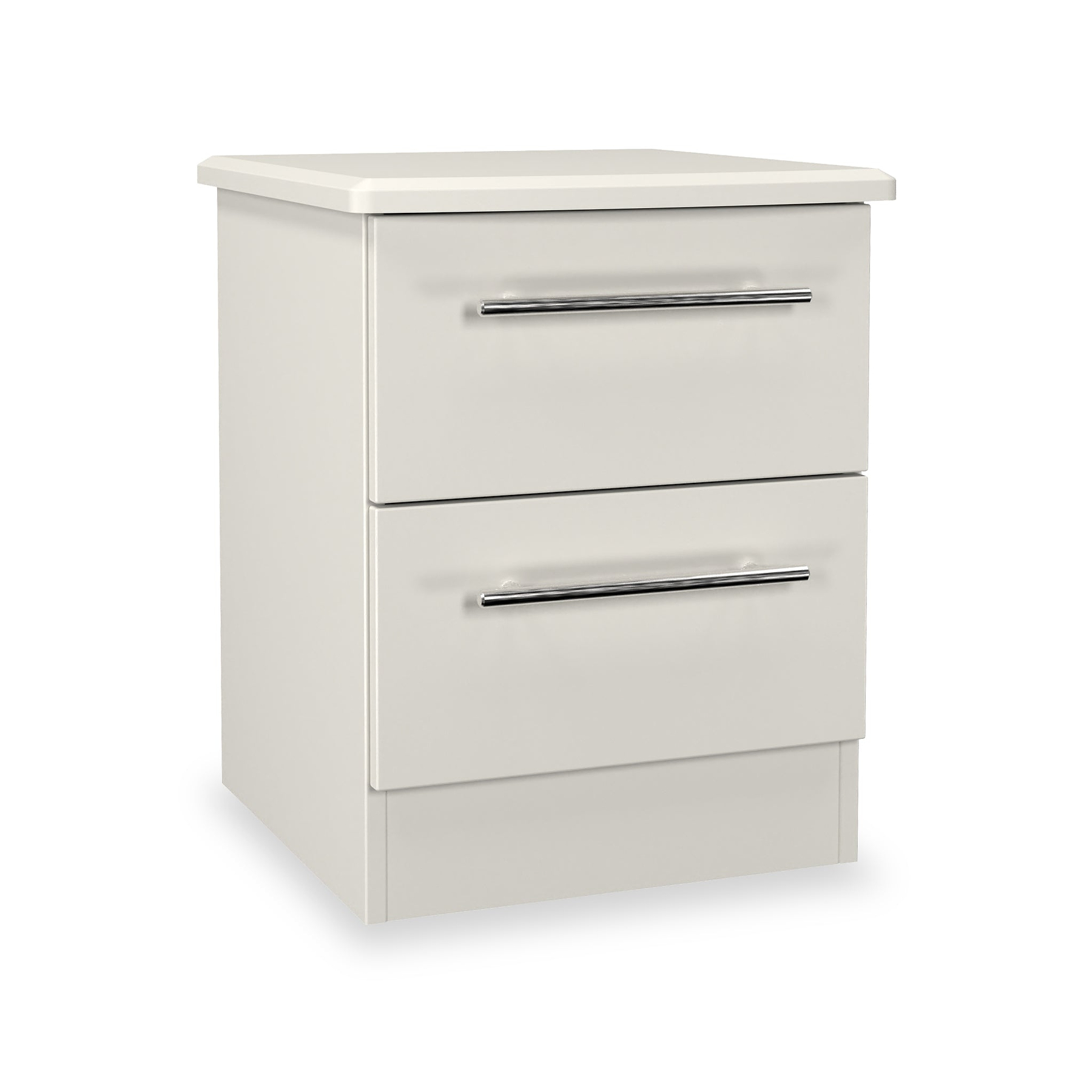 Bramwell 2 Drawer Bedside Grey from Roseland Furniture