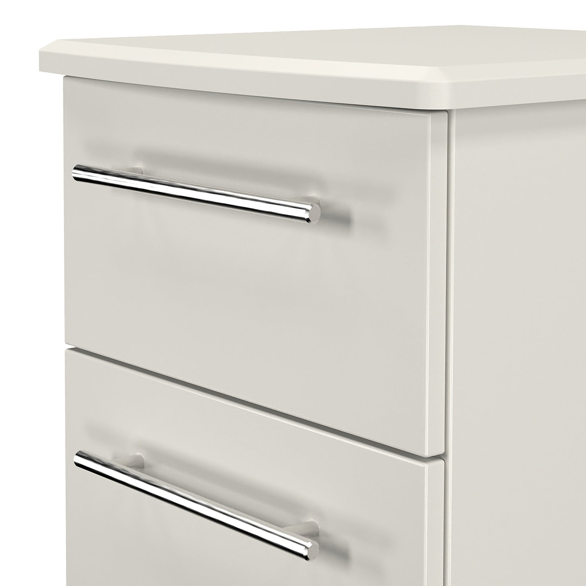 Bramwell 2 Drawer Bedside Grey from Roseland Furniture