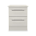 Bramwell 2 Drawer Bedside Grey from Roseland Furniture
