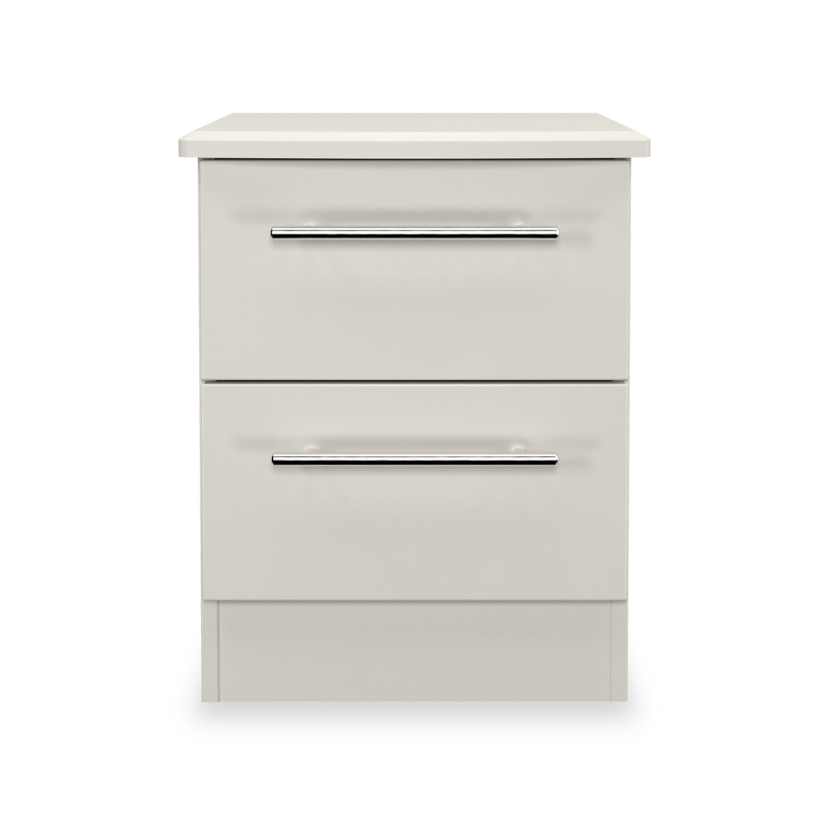 Bramwell 2 Drawer Bedside Grey from Roseland Furniture