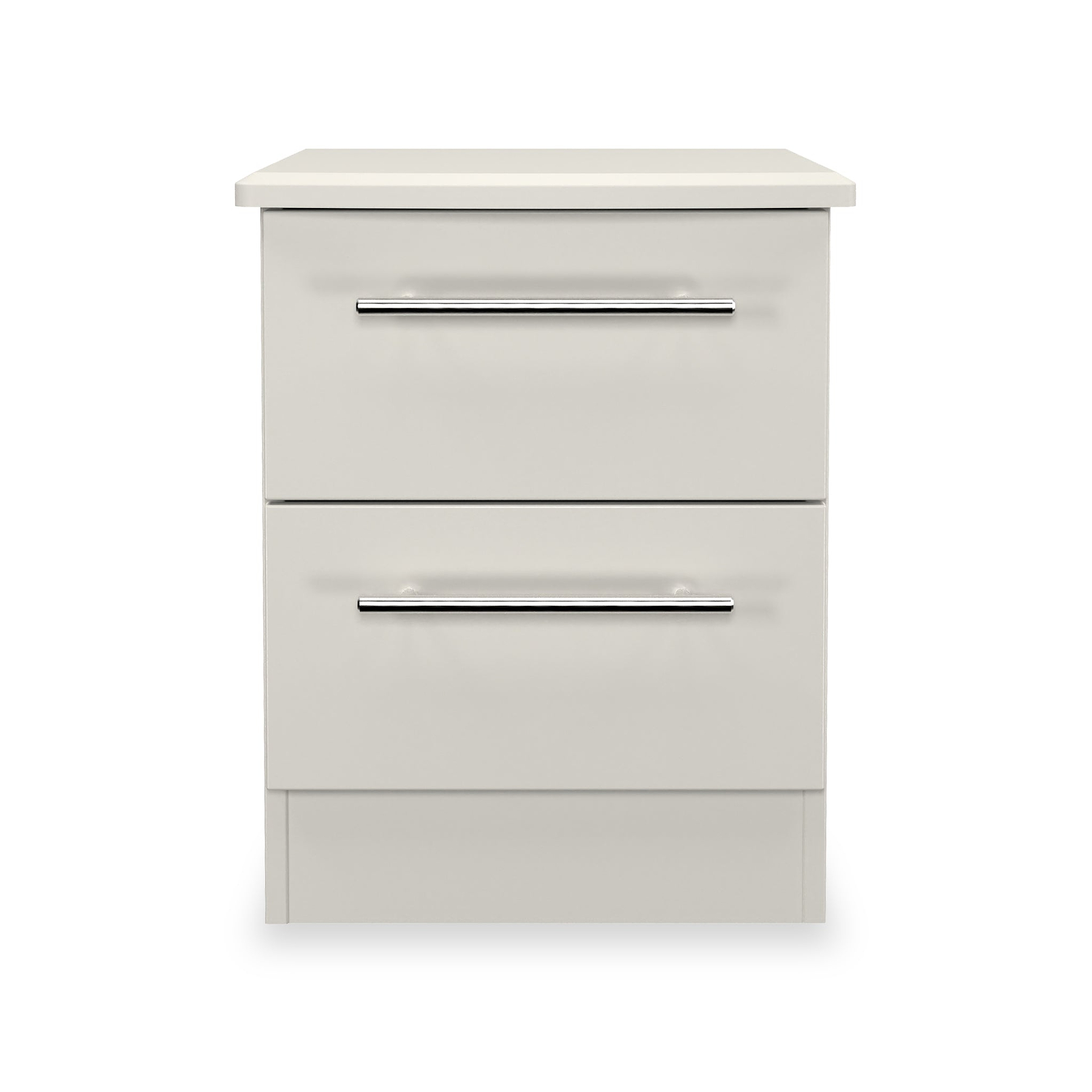 Bramwell 2 Drawer Bedside Grey from Roseland Furniture