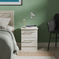 Bramwell 2 Drawer Bedside Grey from Roseland Furniture