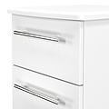 Bramwell 2 Drawer Bedside White  from Roseland Furniture